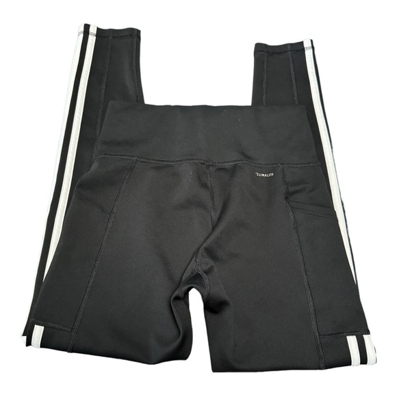 Adidas Train Essentials 3-Stripes 7/8 Tight Black White Climalite Legging‎ - Picture 3 of 12